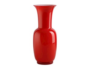Red opaline vase